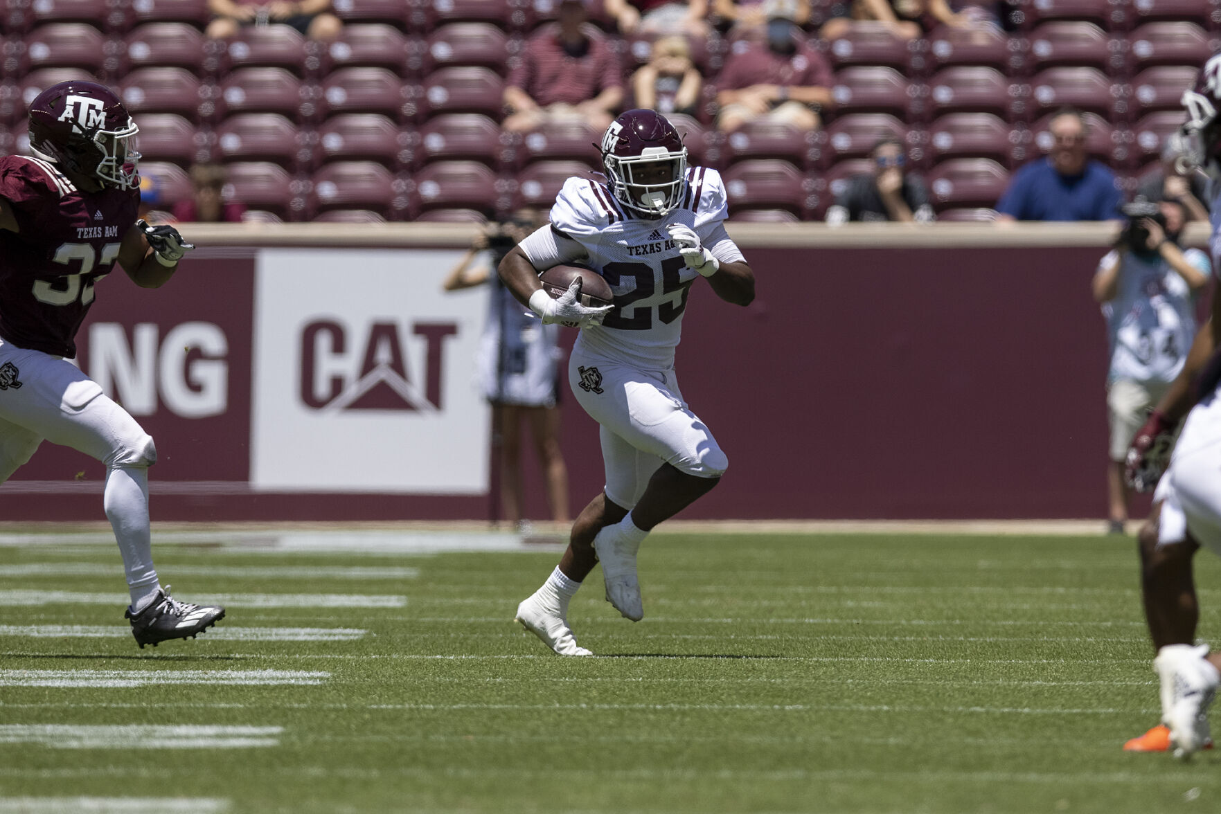Maroon & White